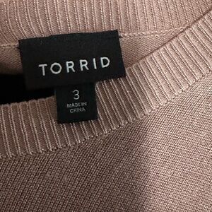 Torrid Women's Tan Sweater
